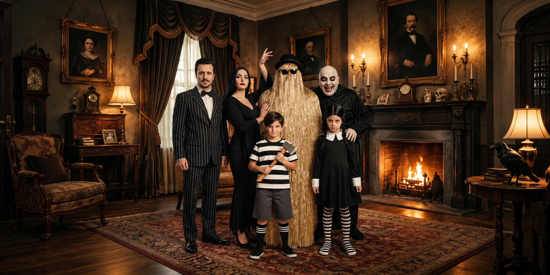 Addams family Halloween costumes and fancy dress