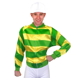 Green and Yellow Jockey Top and Hat