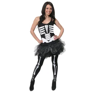 Ladies Skeleton Tutu Costume