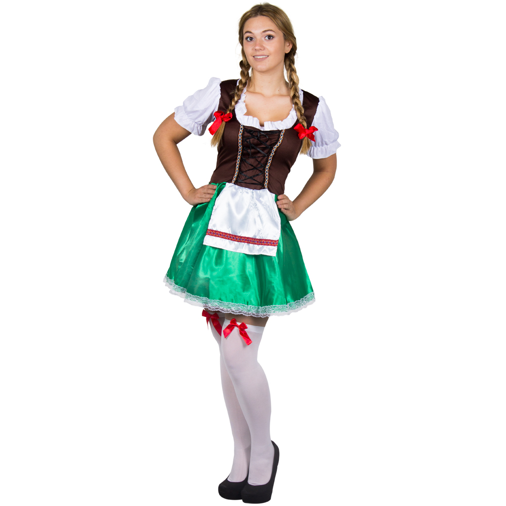 Brown Bavarian Beer Girl Costume