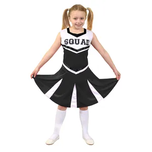 Childrens Black Cheerleader Costume