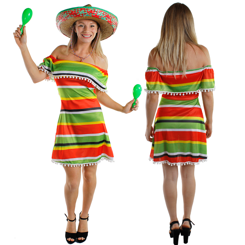 Ladies Multicolour Mexican Dress