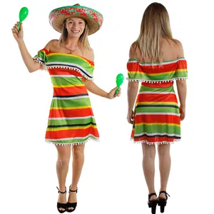 Ladies Multicolour Mexican Dress