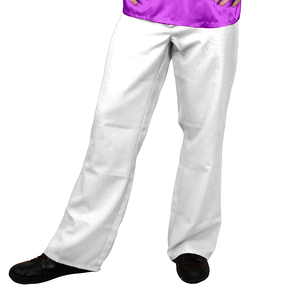 1970s Disco Trousers - White