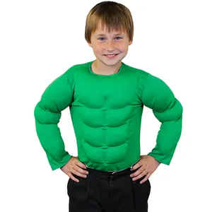 Childrens Muscle Chest Costume - Green