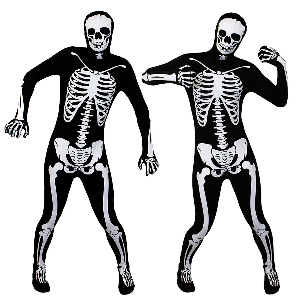 Lycra All in one Skeleton Bodysuit