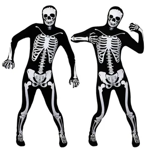 Lycra All in one Skeleton Bodysuit