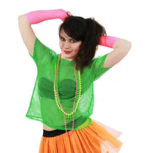 Green 80s Mesh Top