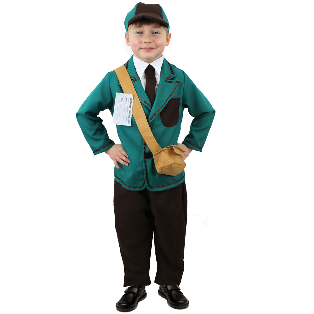 Childs Evacuee Boy War Costume