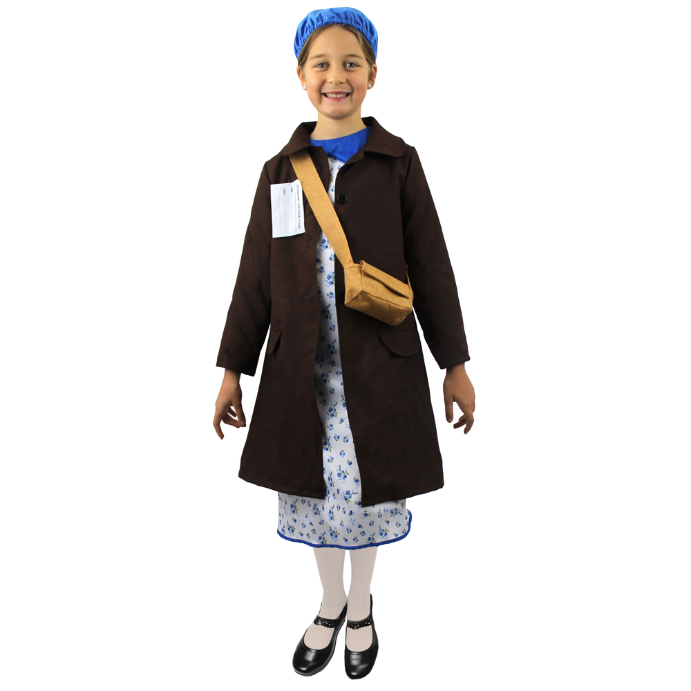 Childs Evacuee Girl War Costume