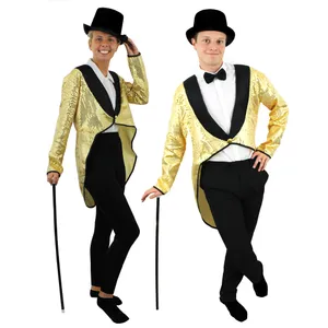 Unisex Gold Sequin Tailcoat