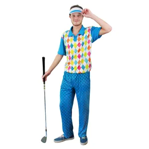 Mens Golf 'Hole In One' Top, Trousers and Visor Set