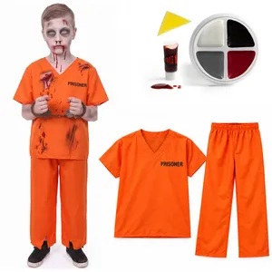 Kids Zombie Prisoner Costume Set | Halloween Fancy Dress Outfit