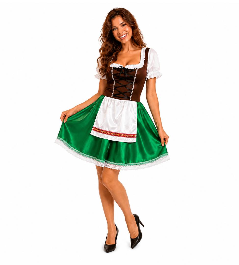 Ladies Oktoberfest Costume | Bavarian Beer Maid Fancy Dress Outfit
