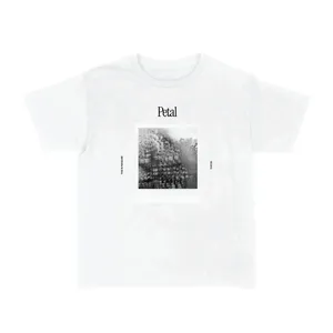 Adult Concert Fan Baby Tee | Polaroid Petal Photo Print, White