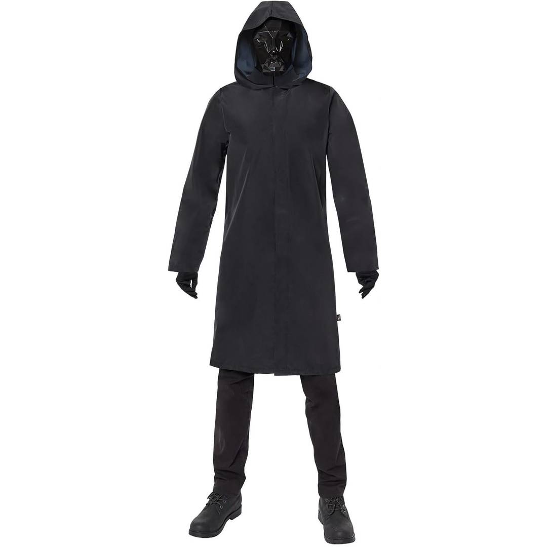 Adult Masked Leader Costume | Hooded Coat Fancy Dress Outfit