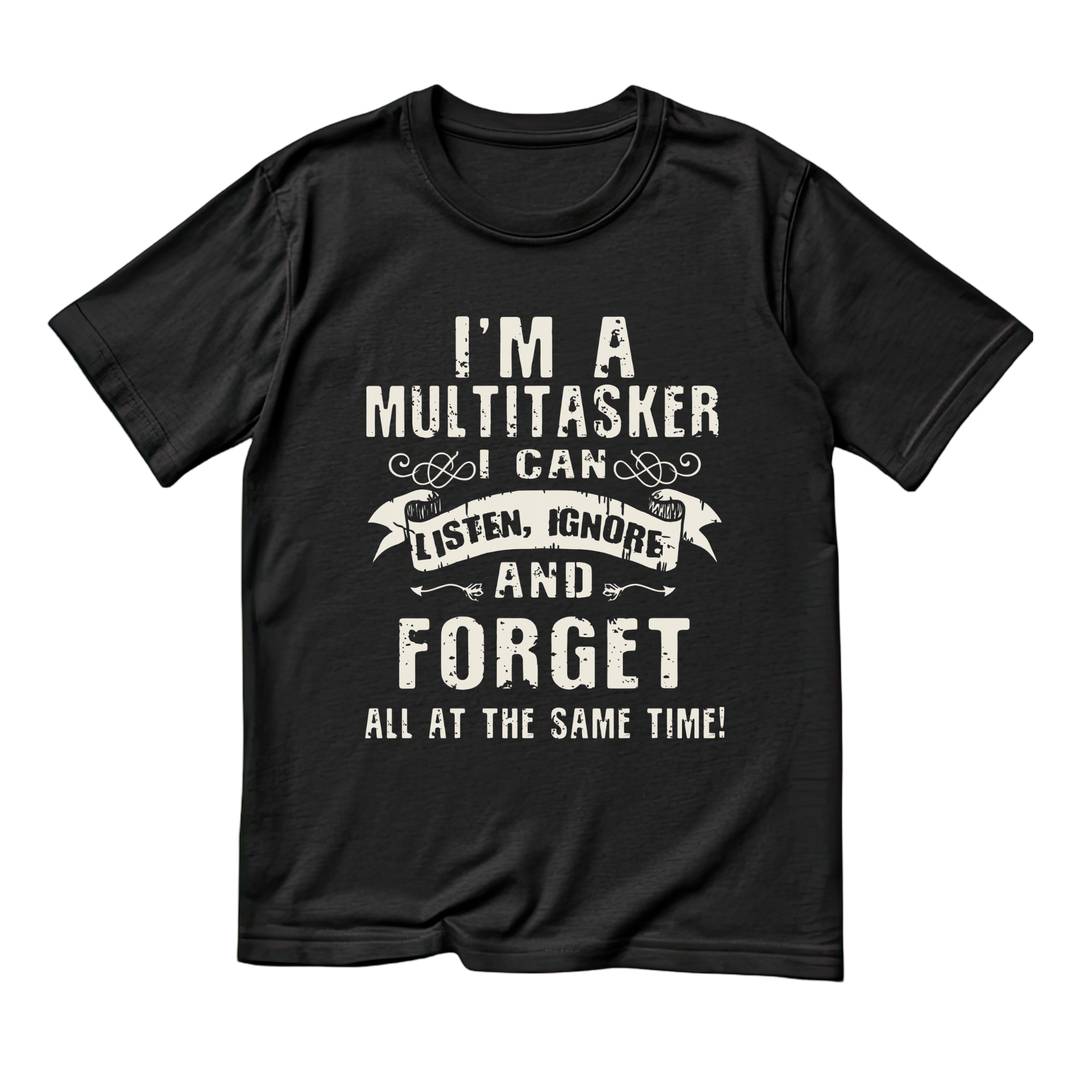 Adult Multitasker Funny T-Shirt | Novelty Stag Do Slogan Tee