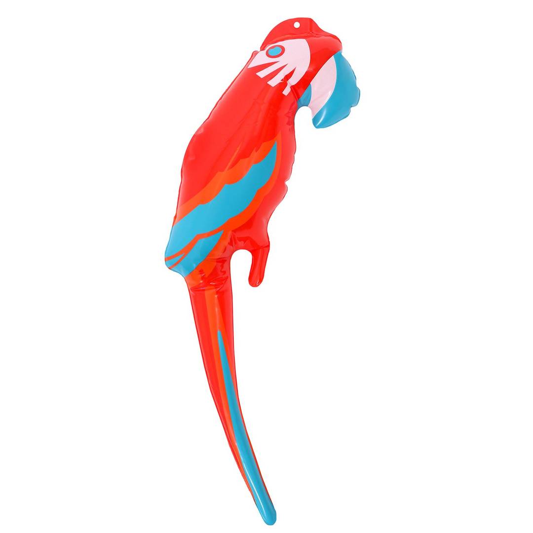 Adult Inflatable Parrot Pool Party Decoration Red Blue 50cm