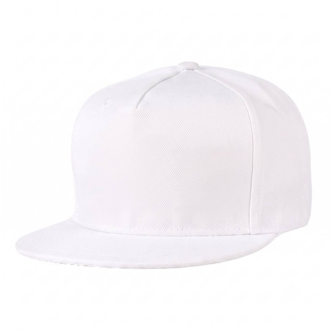 White Baseball Cap | Cotton Snapback | Fancy Dress Accessory
