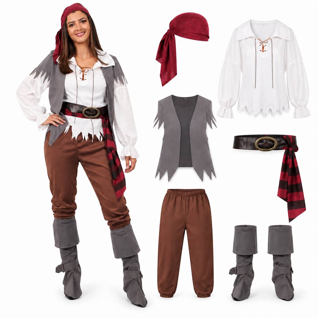 Mens Caribbean Pirate Costume