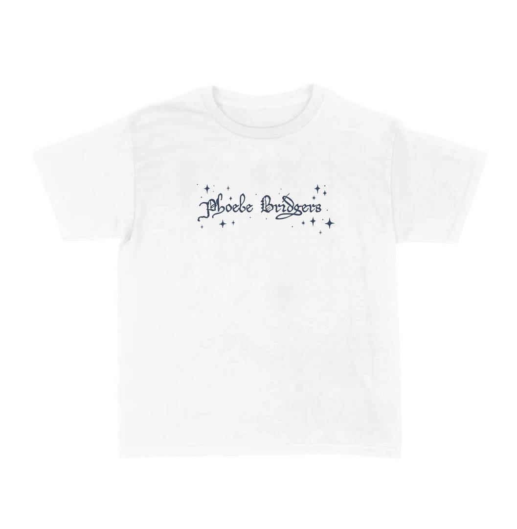 Adult Unisex Indie Folk Concert T-Shirt | White Cotton Crew Neck