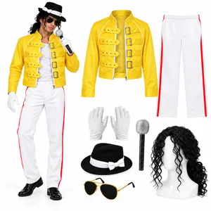 Adults King of Pop Halloween Costume | 80s Music Icon Fancy Dress