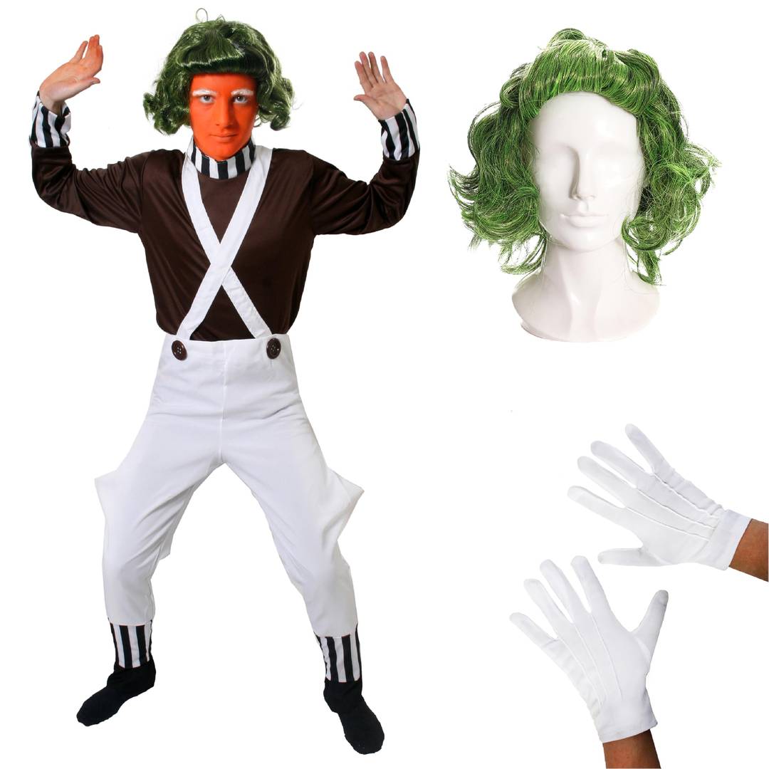 Mens Chocolate Factory Worker Costume | Book Day Fancy Dress Set