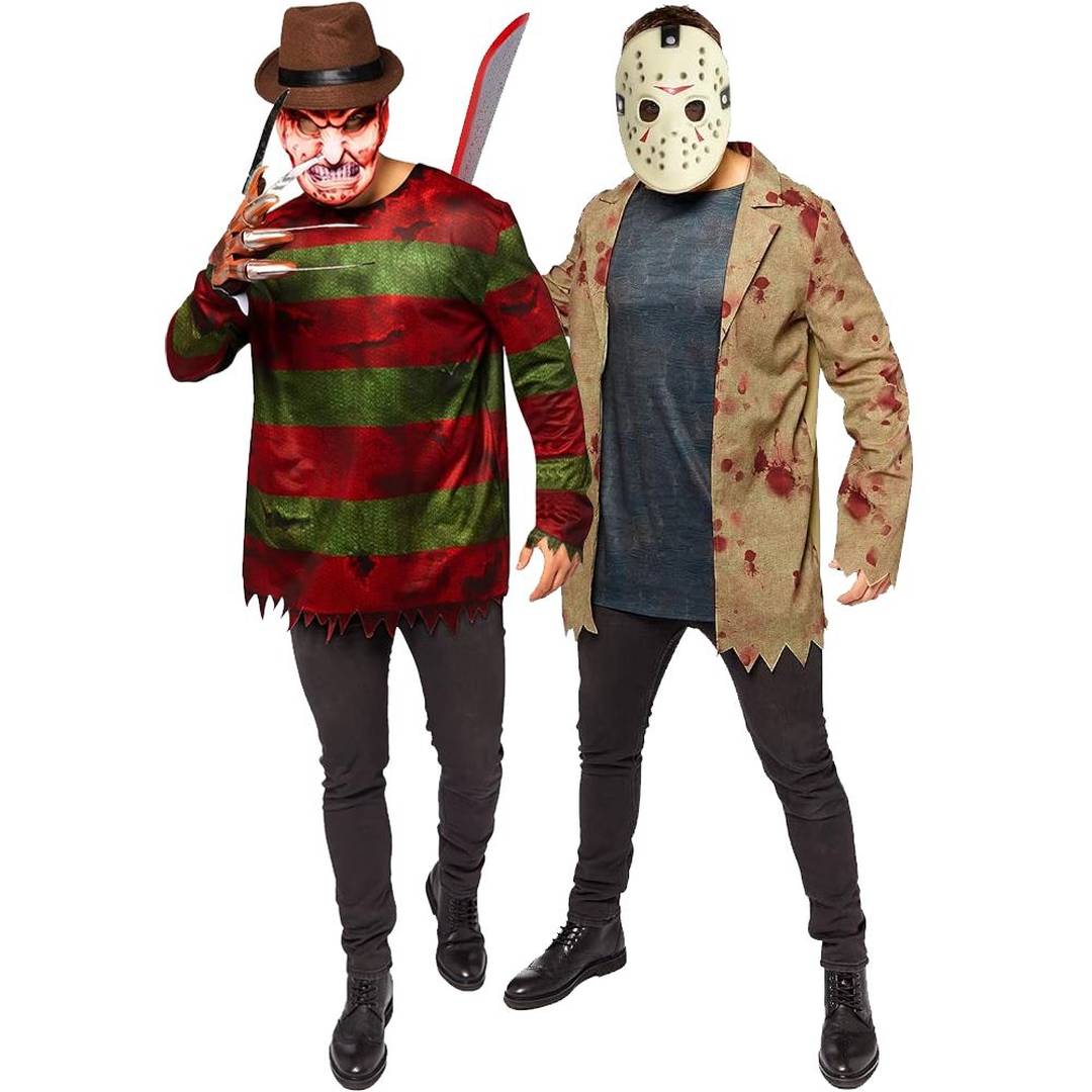 Mens Freddy vs Jason Duo Costume Set | Official Fancy Dress