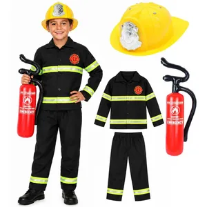 Boys Firefighter Costume Bundle | Fireman Fancy Dress Set