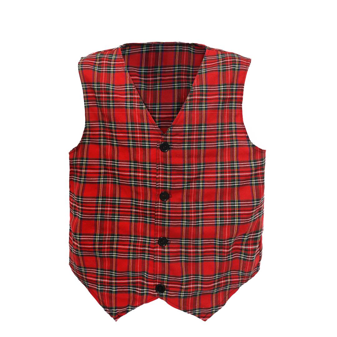 Adult Tartan Ceilidh Waistcoat | Scottish Highland Fancy Dress