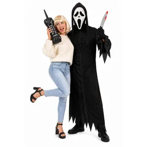 Adults Horror Movie Villain Costume Set | 90s Halloween Couples Accessories