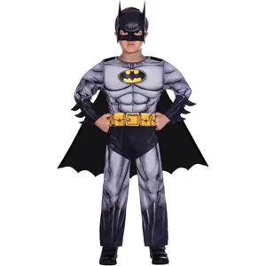 Kids Licensed Batman Costume | Fancy Dress Cape & Cowl