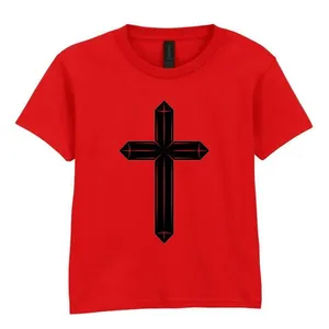 Adults Black Cross Red T-Shirt - Gig Night & Festival Tee