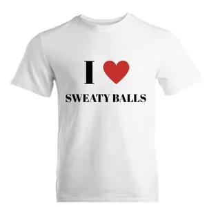 Mens I Love Sweaty Balls Novelty Stag Do T-Shirt White