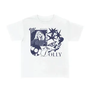 Womens Country Concert Baby Tee | Front Print Cropped White Top