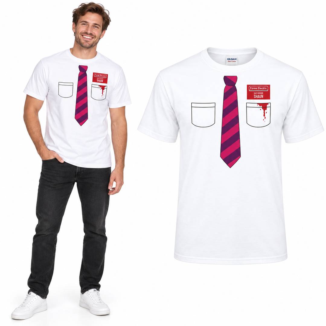 Zombie Halloween T-Shirt | Fancy Dress Costume White