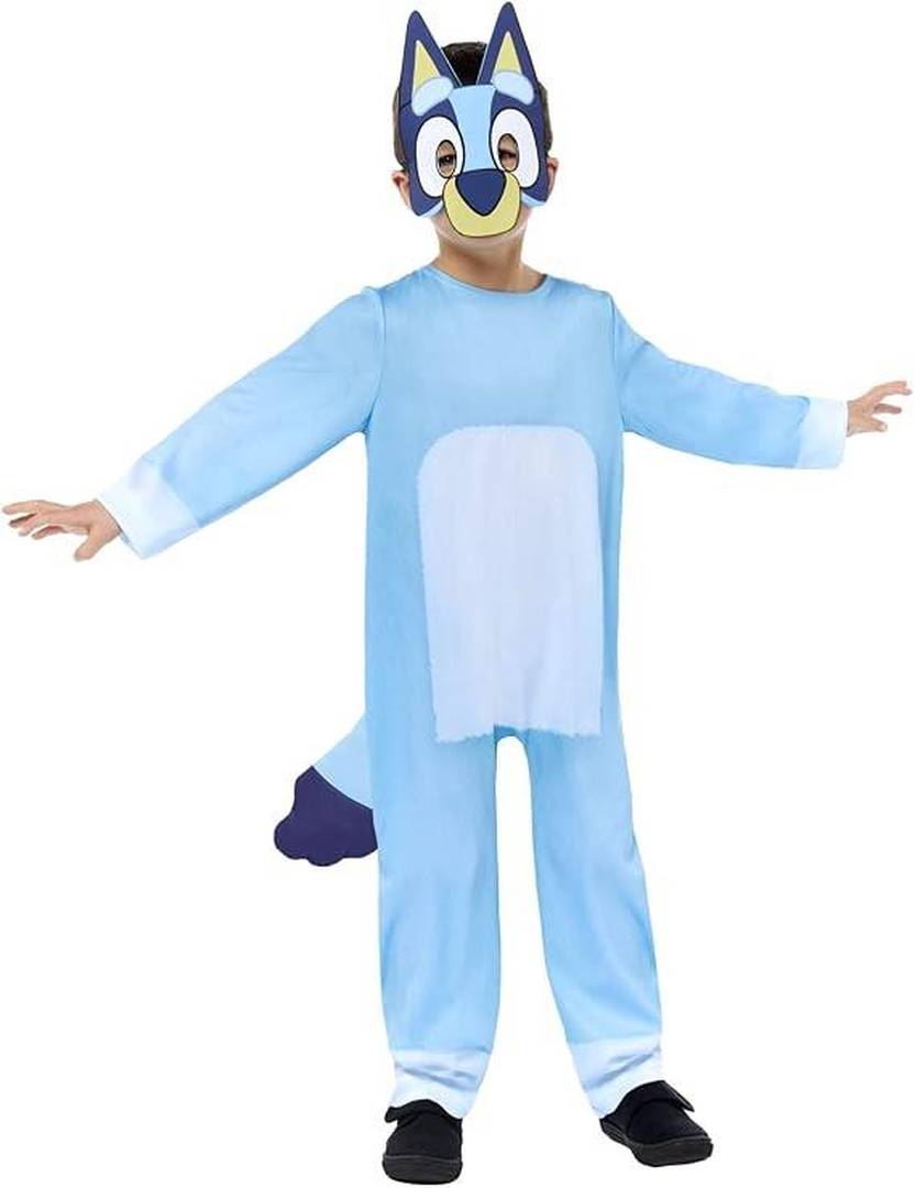 Kids Bluey Officially Licensed Costume | Character Jumpsuit & Mask