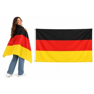 Large Germany Flag 5ft x 3ft | Black Red Gold National Country Flag