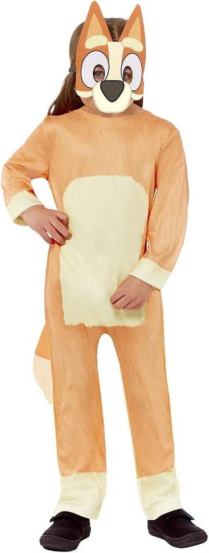 Kids Officially Licensed Bluey Bingo | Jumpsuit & Mask Fancy Dress Set