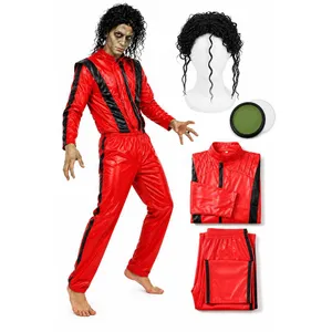 Adult Halloween Zombie Costume Set | 80s Dance Fancy Dress Outfit