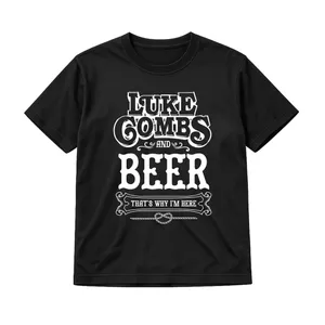 Black Fitted Baby Tee | Country Concert Beer Slogan | Ladies Cotton Top