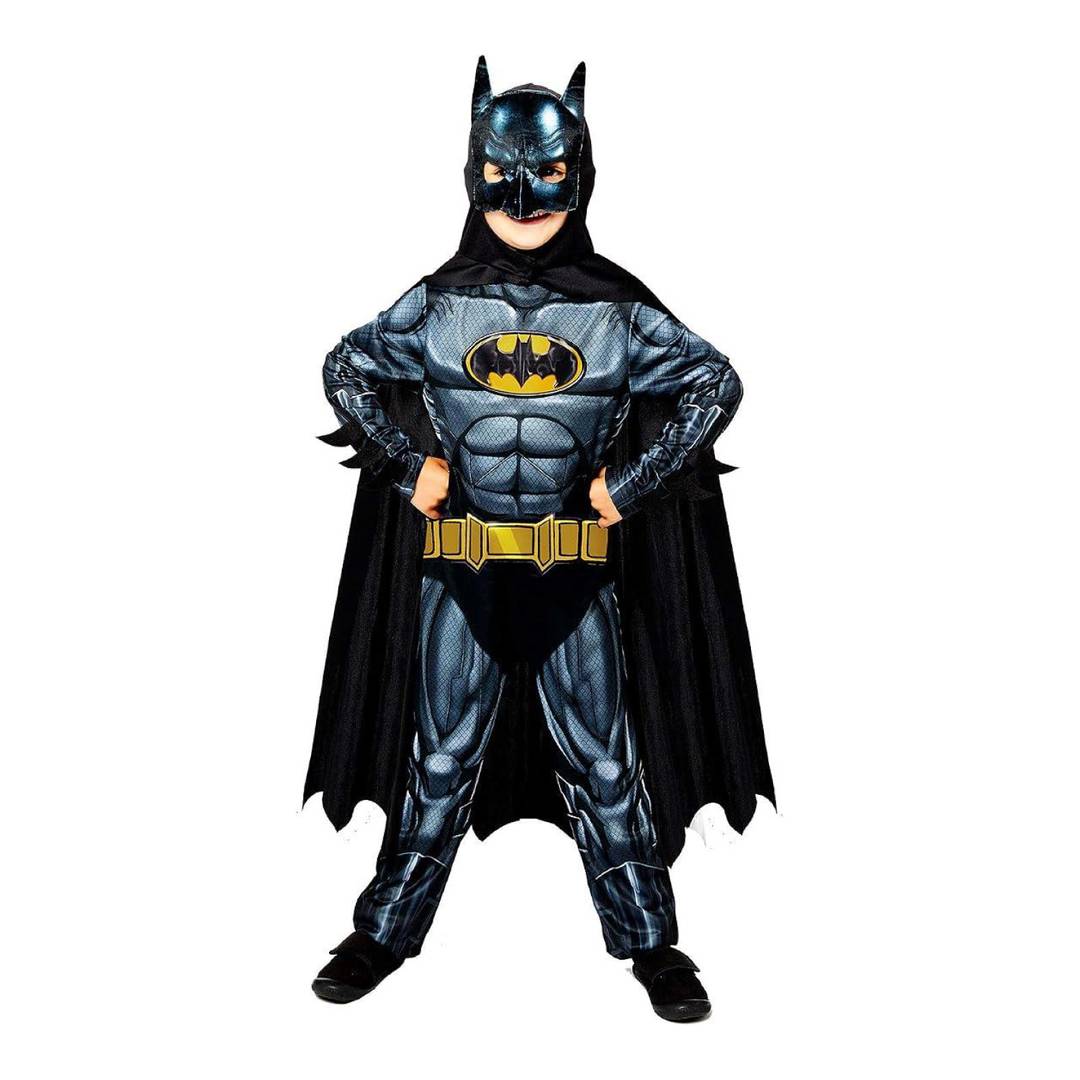 Kids Licensed Bat Superhero Costume | Cape and Cowl Fancy Dress Outfit