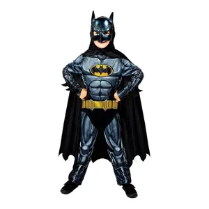 Kids Licensed Bat Superhero Costume | Cape and Cowl Fancy Dress Outfit