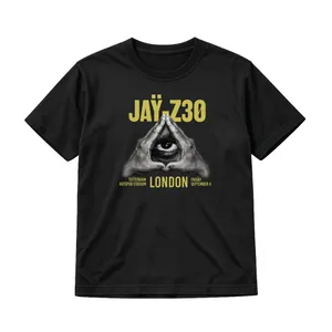 Womens Concert Tour Hand Print Baby Tee | Fitted Crop Top Black