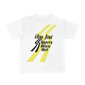 Womens Retro Rock Concert Baby Tee | White Festival Gig Crop Top