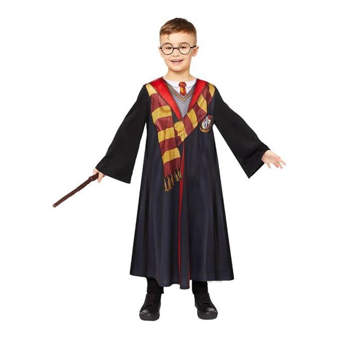 Kids Wizard Robe Costume | Book Character Licensed Fancy Dress Set