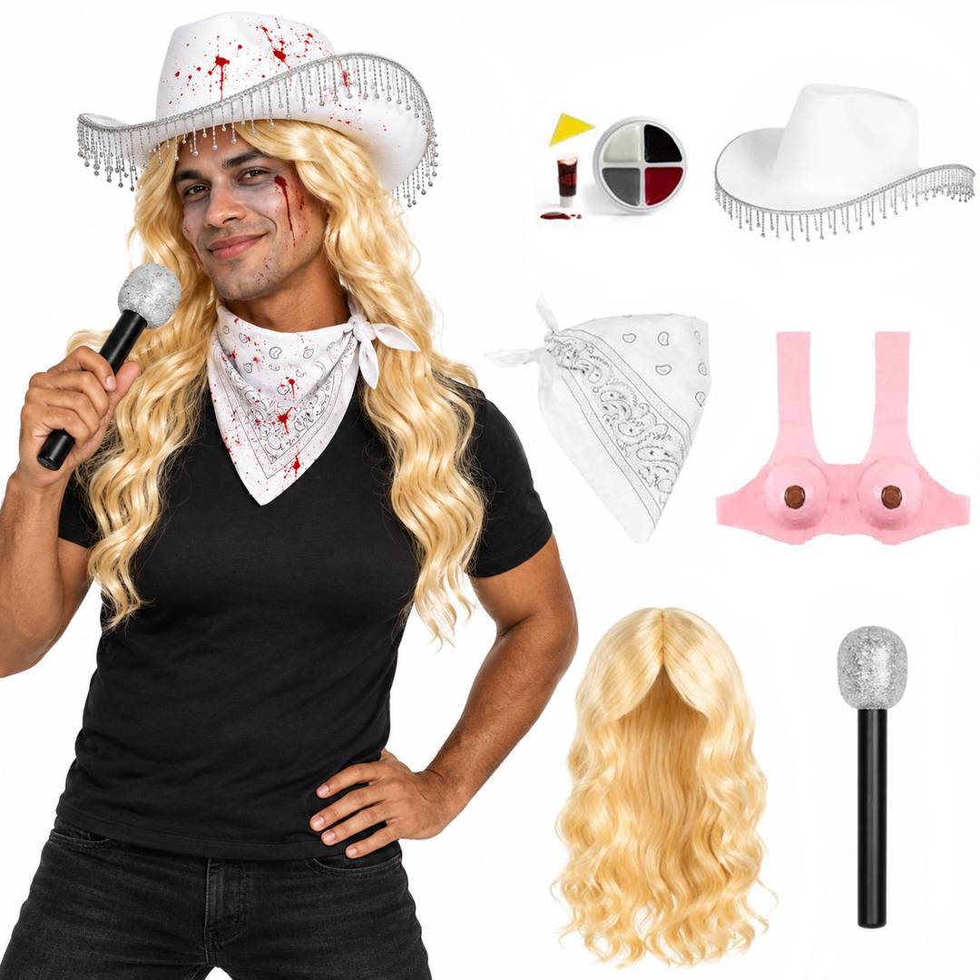Adult Zombie Stag Do Costume | Country Singer Fancy Dress Set
