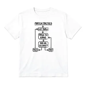 Ladies England Baby Tee | Y2K Cropped White Cotton T-Shirt | Match Tactics Flowchart Football Print