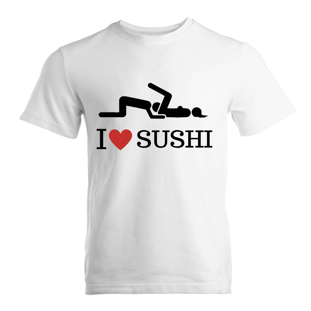 I Heart Sushi Bachelor Party T-Shirt | Funny Novelty Tee