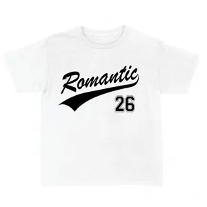 Adults Romantic Tour T-Shirt | White Unisex Concert Fan Tee | 100% Cotton with Jersey-Style Chest Print